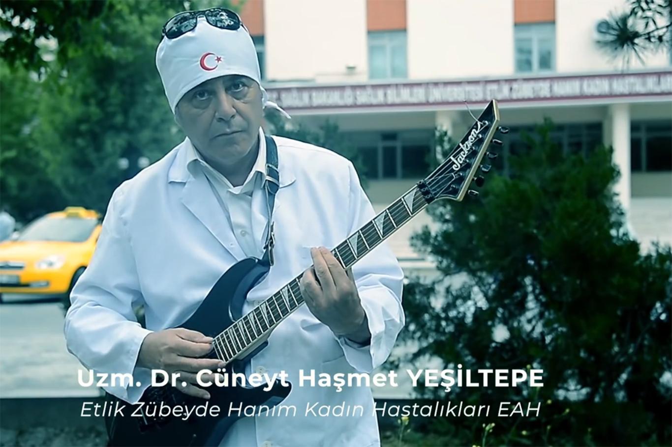 Sağlık çalışanları ‘Sağlık İçin Çal’ıp söylediler